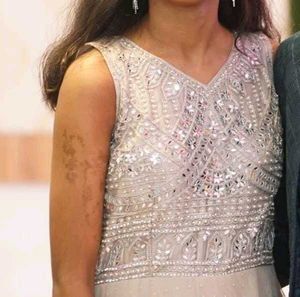 Beaded Sleeveless Party Dress