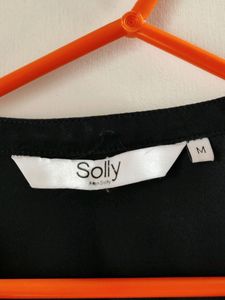 Allen Solly Black Chiffon Shirt
