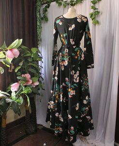 Floral Fully Flared Maxi Dress