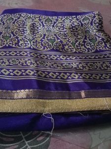 Premium Blue Silk Saree_NEW_With Blouse Pc_ Qty. 1
