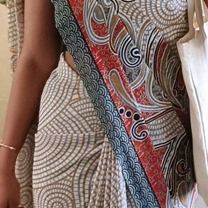 Combo Of Two Saree Witha Free Chikankari Kurti