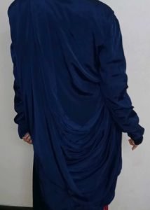 saree type top Blue Dress
