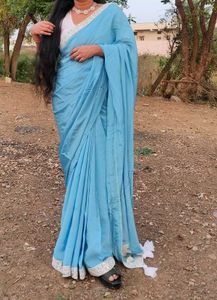 Natural Crape Designer Saree