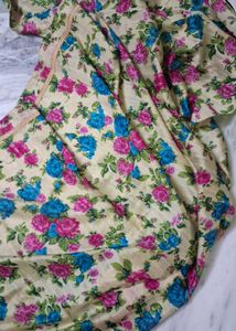 Floral Print Saree