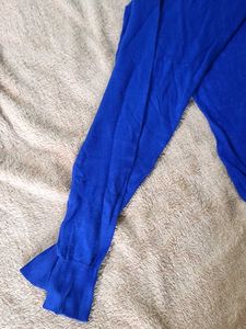 Blue V-Neck Sweater