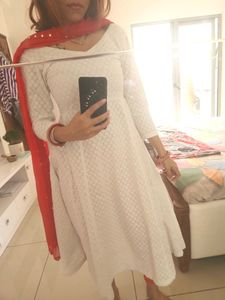 Chikan Anarkali Kurta