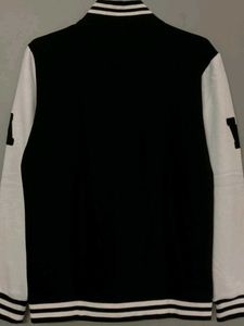 ZUDIO Unisex Premium Black Varsity jacket