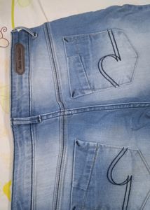 Denim Bottom Skinny Jeans New With Tag