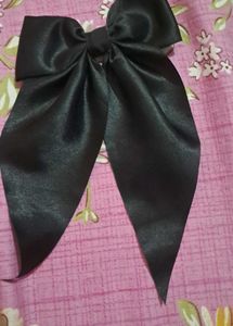 Elegant Black Bow Hair Clip