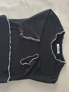 Girls  Black Crop Top XS