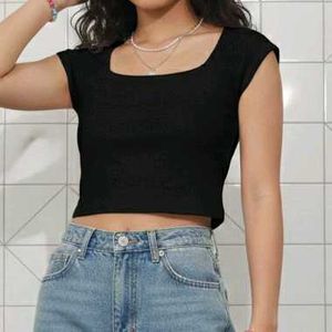 Square Neck Crop Top Set
