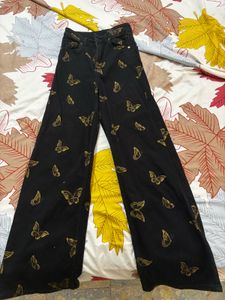 H&m Printed Twill Trousers