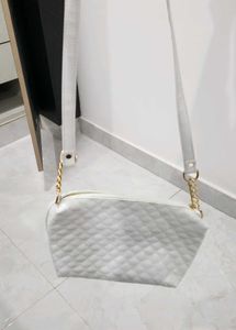 Kleio White Sling Bag