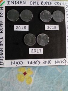 Indian One Rupee Coin Set