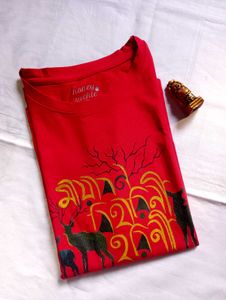 Handpainted Women Stylish Tshirt