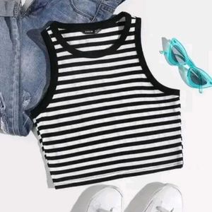 Tank top | Black and White stripped