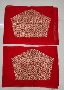 Red Heavy Embroidery Sequence Work Lehenga Choli.