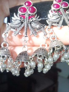 Silver Birds Classy Jhumkass