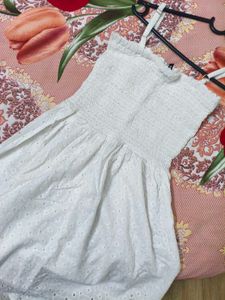 White Sundress with Eyelet Details