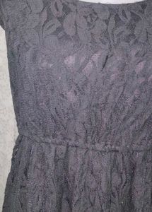 Elegant Black Lace Dress
