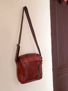 Leather Crossbody Messenger Bag