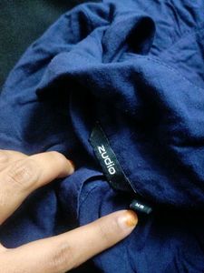 zudio branded  Navy Blue Long Sleeve Dress