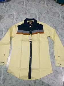 Lime Yellow Rack fuel Men&#39;s  Shirt SIze L