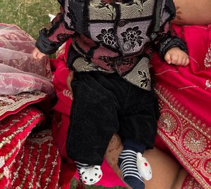 Velvet Suit For 2-4 Months Old Baby