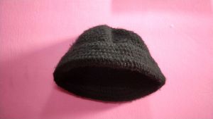 Classic Black Crochet Beanie Hat