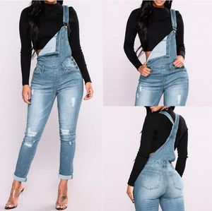 Light Blue Denim Dungaree With Detachable Straps