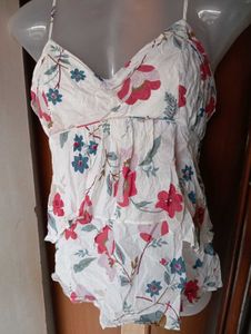 Floral Ruffle Cami Top