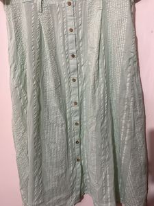 max long dress light green colour