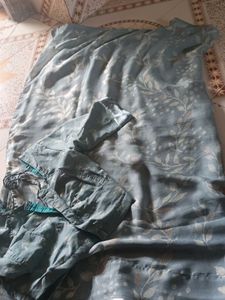 grey party saree