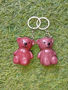 Cute Bear Lip Gloss Keychain