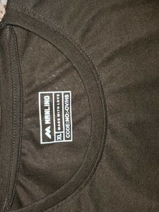 Brown Graphic Print Tee