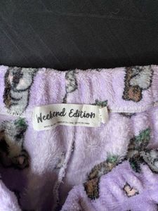 Koala Print Plush Lounge Shorts