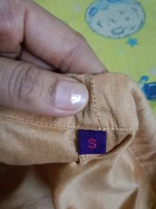 Tan Golden Chudidar And Net Duppata