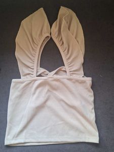 front twist ribbed top