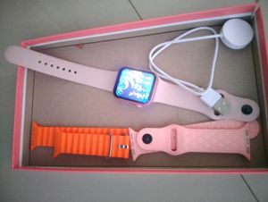 Smart Watch With Charger And 3 Colour Belt.