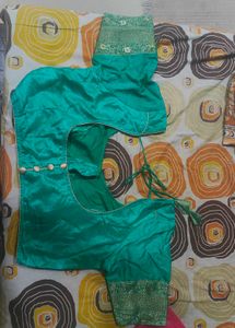 Teal Blue Indian Saree