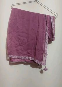 Light Purple💜 Plazo Salwar Suit With Dupatta