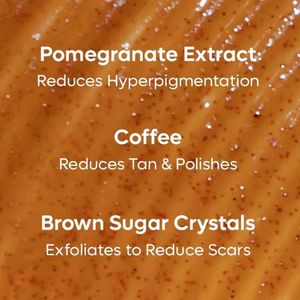Coffee Sugar Body Scrub with Pomegranate - 250g