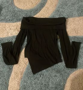 SAVANA off Shoulder Black Top