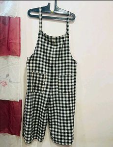 Cute Imported Gingham Jump Suit