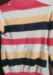 Striped Fur Sweater