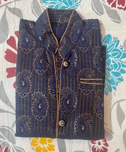 Kids Heavy Blue Sherwani (05 Years)