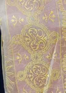 Peach Floral Embroidered Saree