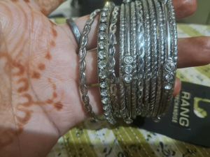 Silver Bangle Set