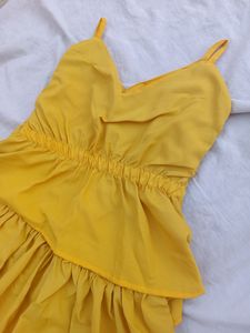 yellow floor length gown (UNUSED)