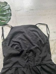 Black Backless Top
